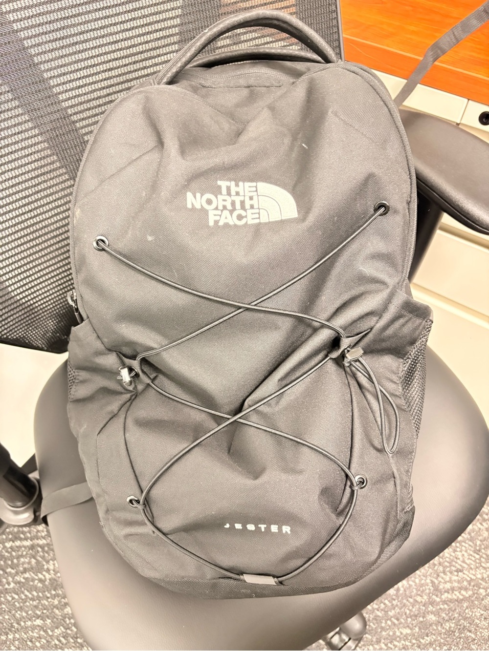 The North Face Black Jester Backpack with Front Bungee